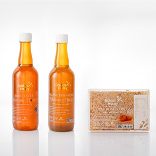 Mật ong rừng hoa xuyến chi golden honey bidens pilosa blossom honey nguyên chất chai 500ml