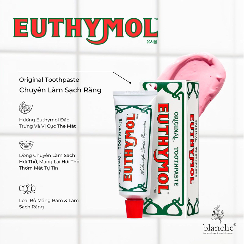 Kem Đánh Răng Euthymol Orginial & Whitening Toothpaste Chính Hãng 106g |  Shopee Việt Nam