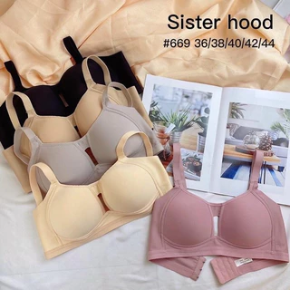 Áo Lót Su Đệm Mỏng Quả To Không Gọng Mềm Mát Ôm Gọn Ngực, Big Size Myna Bra 669