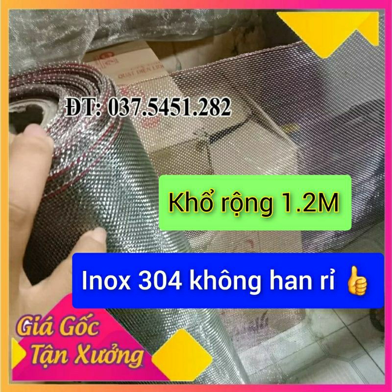 Lưới chống muỗi , côn trùng inox 304 khổ ngang 1.2m - 100k/dài ( bán lẻ ...