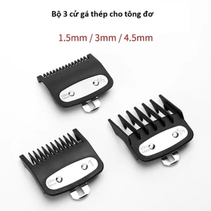 ❌GIÁ SỈ❌ Bộ 3 cữ gá thép 1.5mm,3mm,4.5mm dùng cho tông đơ wahl, kemei, chao ba,cắt tóc chuyên nghiệp