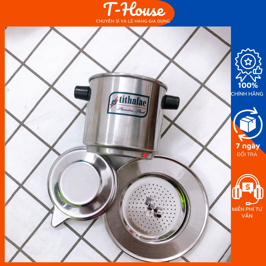 Phin cà phê INOX cao cấp Tithafac pha cà phê nhiều size lựa chọn, phin ...