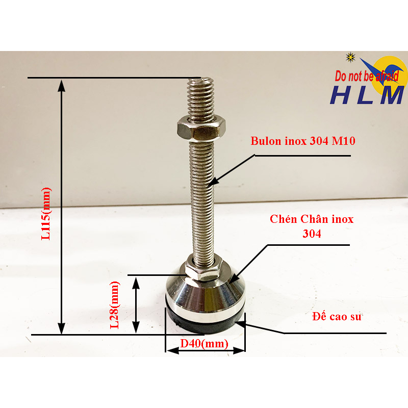 Chân tăng chỉnh inox 304 D40M10xL115(mm) | Shopee Việt Nam