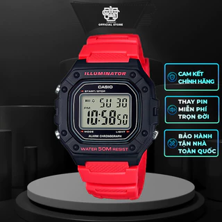 Đồng Hồ Nam Casio W-218H-4B – Dây Nhựa, Chống Nước 50m, Hàng Chính Hãng