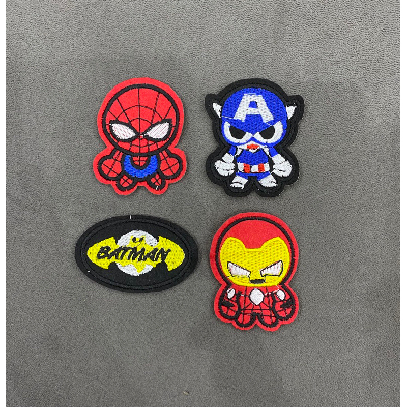 sticker thêu siêu anh hùng dễ thương ủi nhiệt . logo thêu . patch ủi ...