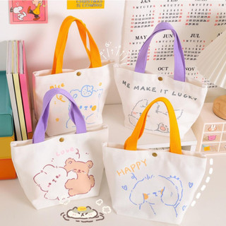 Túi Vải Canvas Họa Tiết Thú Cưng Đáng Yêu MEILI STORE