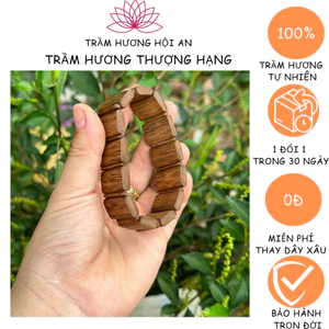Vòng tay trầm hương nam/lách đeo tay trầm hương tóc Kiến việt, thơm sống mạnh, đẹp,phong thủy thời trang.