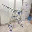 Giá Phơi Quần Áo Inox Gấp Gọn Dáng A Hàn Quốc - Giàn Phơi Ban Công Thông Minh Kèm Kệ Phơi Giày