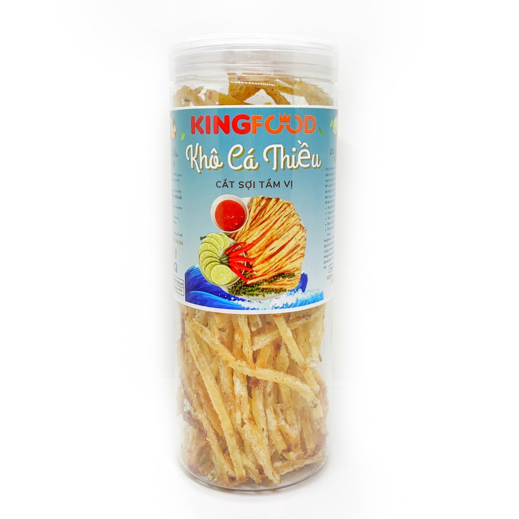 [Hộp 500Gr] Khô Cá Thiều Que Đặc Sản Nha Trang Làm Quà Ngon Chuẩn Vị Đảm Bảo ATTP KingFood