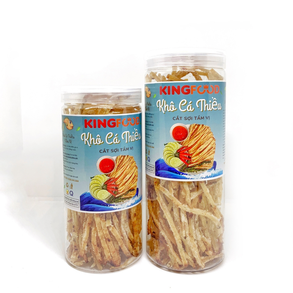 [Hộp 500Gr] Khô Cá Thiều Que Đặc Sản Nha Trang Làm Quà Ngon Chuẩn Vị Đảm Bảo ATTP KingFood