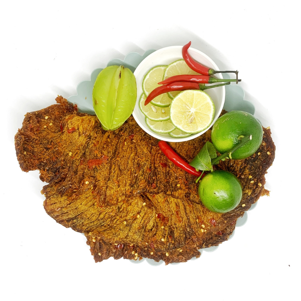 Khô Bò Miếng Tảng Tây Nguyên Hũ 500G Xuất Khẩu 100% Thịt Bò Tươi KingFood