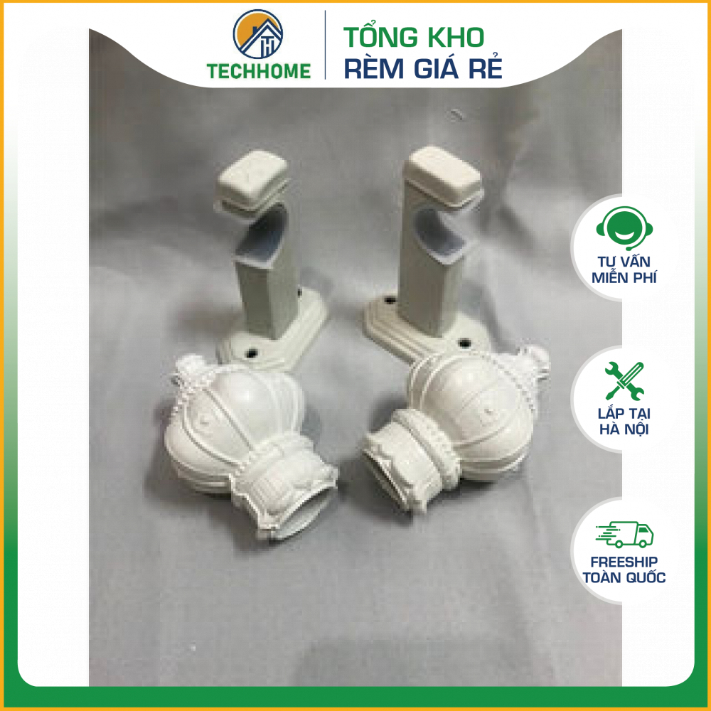 Trụ đỡ thanh treo rèm, giá đỡ thanh treo rèm gắn tường chịu lực tốt ...