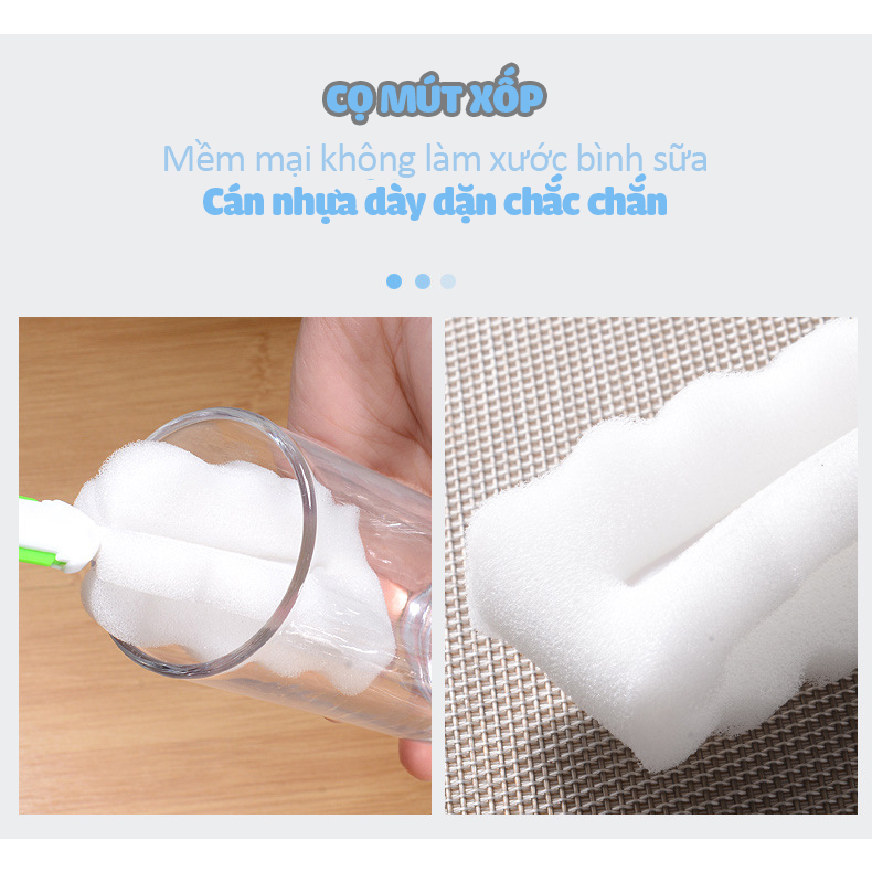 Ảnh Cọ Bình Sữa Kamidi 3 Chi Tiết Vệ Sinh Bình Sữa Màu Ngẫu Nhiên 4