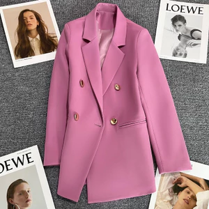Áo vest nữ blazer nữ LA DA SA FEI/ RUSSA DUFF (kèm VIDEO THẬT) công sở hàng Quảng Châu 4 CÚC LOẠI 1 độn vai may 2 LỚP