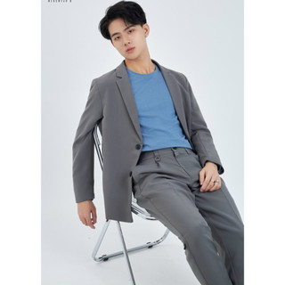 Áo khoác blazer nam Avocado hàn quốc thu đông phong cách form rộng màu đen kem 2 khuy cài cao cấp