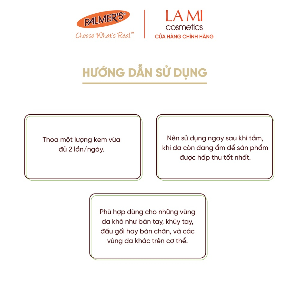 Ảnh Combo Dưỡng ẩm toàn thân hương Bơ Hạt Mỡ Palmer's (Sữa dưỡng thể 250ml và Kem dưỡng da tay 96g) 2