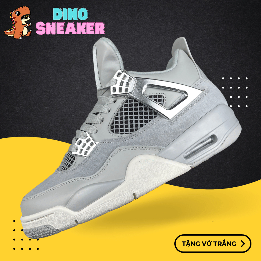 Giày JD4 Retro Frozen Moments, JD4 Xám Full Da Lộn - Dino.Sneaker ...