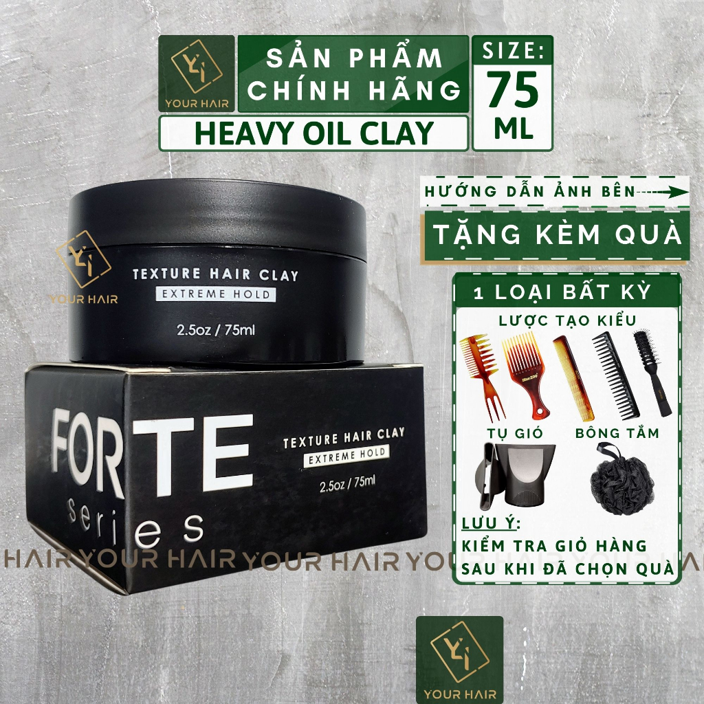 Sáp Vuốt Tóc Forte Series Texture Clay 75ml Shopee Việt Nam