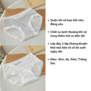 Quần lót nữ su kháng khuẩn khử mùi cao cấp tôn dáng đúc su gân tăm thông thoáng King Shop LY-08
