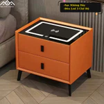 Tủ Đầu Giường, Táp Đầu Giường Thông Minh Có Đèn Led Điều Chỉnh 3 Chế Độ, Sạc Điện Thoại Không Dây Hàng Nội Địa Trung — ảnh 1