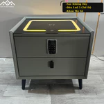 Tủ Đầu Giường Thông Minh, Táp Đầu Giường Có Sạc Không Dây, Đèn Led 3 Chế Độ Sáng, Khoá Bảo Mật Mã Số Hiện Đại — ảnh 1