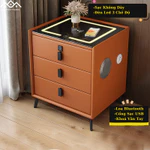 Tủ Đầu Giường, Táp Đầu Giường Đa Năng Có Đèn Led 3 Chế Độ Sáng, Sạc Điện Thoại Không Dây, Loa Bluetooth Và Khoá Vân Tay — ảnh 1