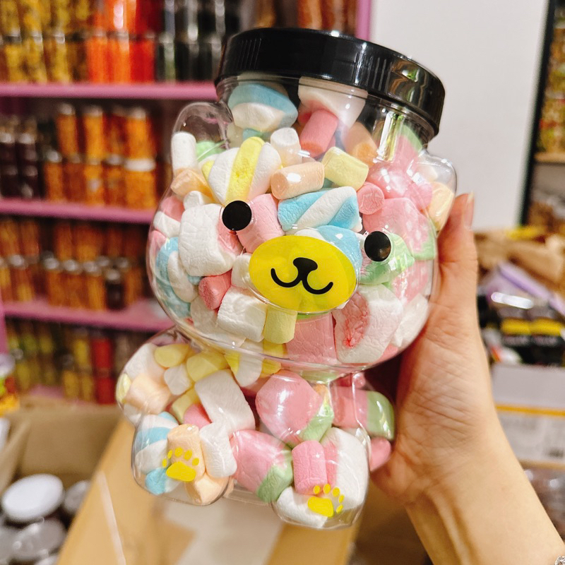 Kẹo bông marshmallow Thái Lan( Hũ Gấu Lớn) 300GR