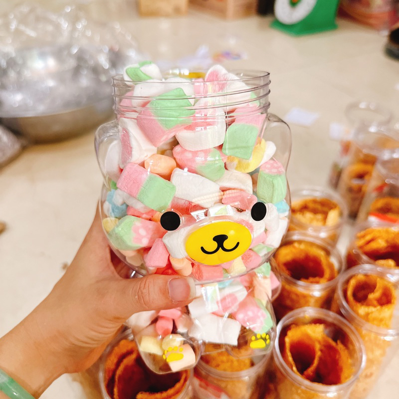Kẹo bông marshmallow Thái Lan( Hũ Gấu Lớn) 300GR