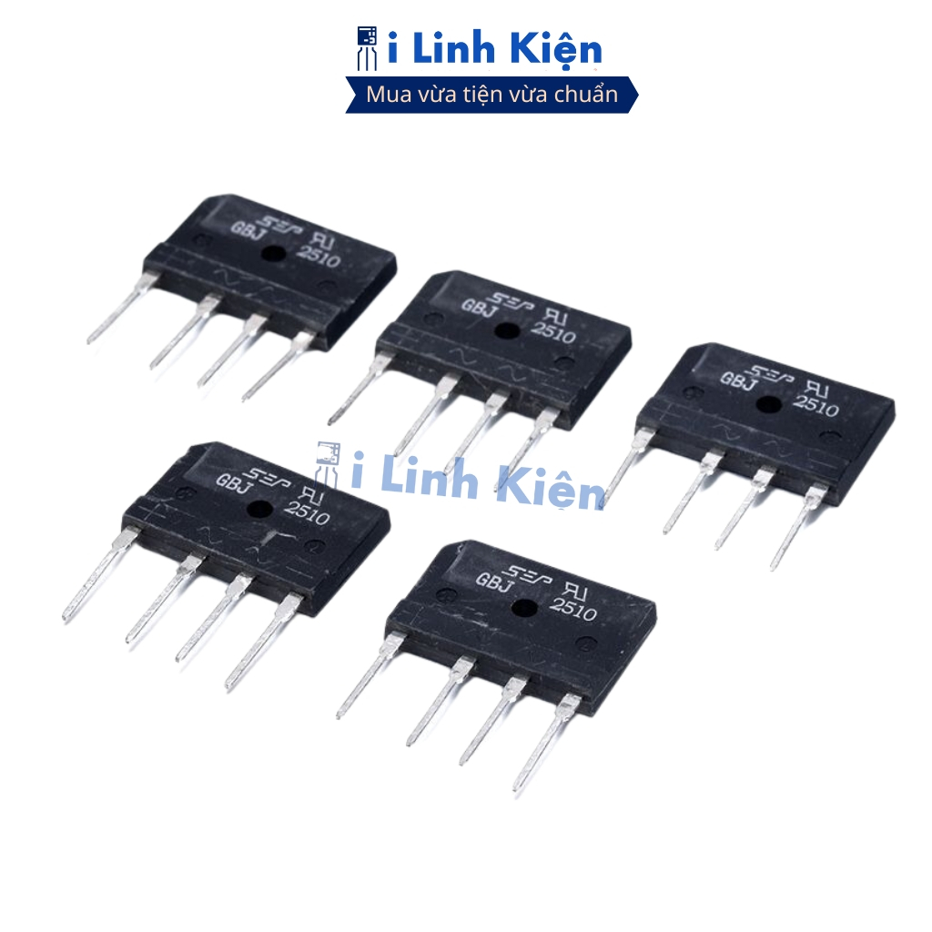 GBJ2510 Diode cầu 25A 1000V chính hãng ilinhkien