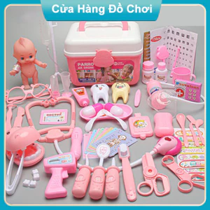 Đồ Chơi Bác Sĩ Trẻ Em, Gồm Hộp Y Tế Y Tá, Tiêm Ống Nghe Dụng Cụ Cho Bé 2 - 6 Tuổi Đồ Chơi Nhà Trò Chơi Kết Hợp