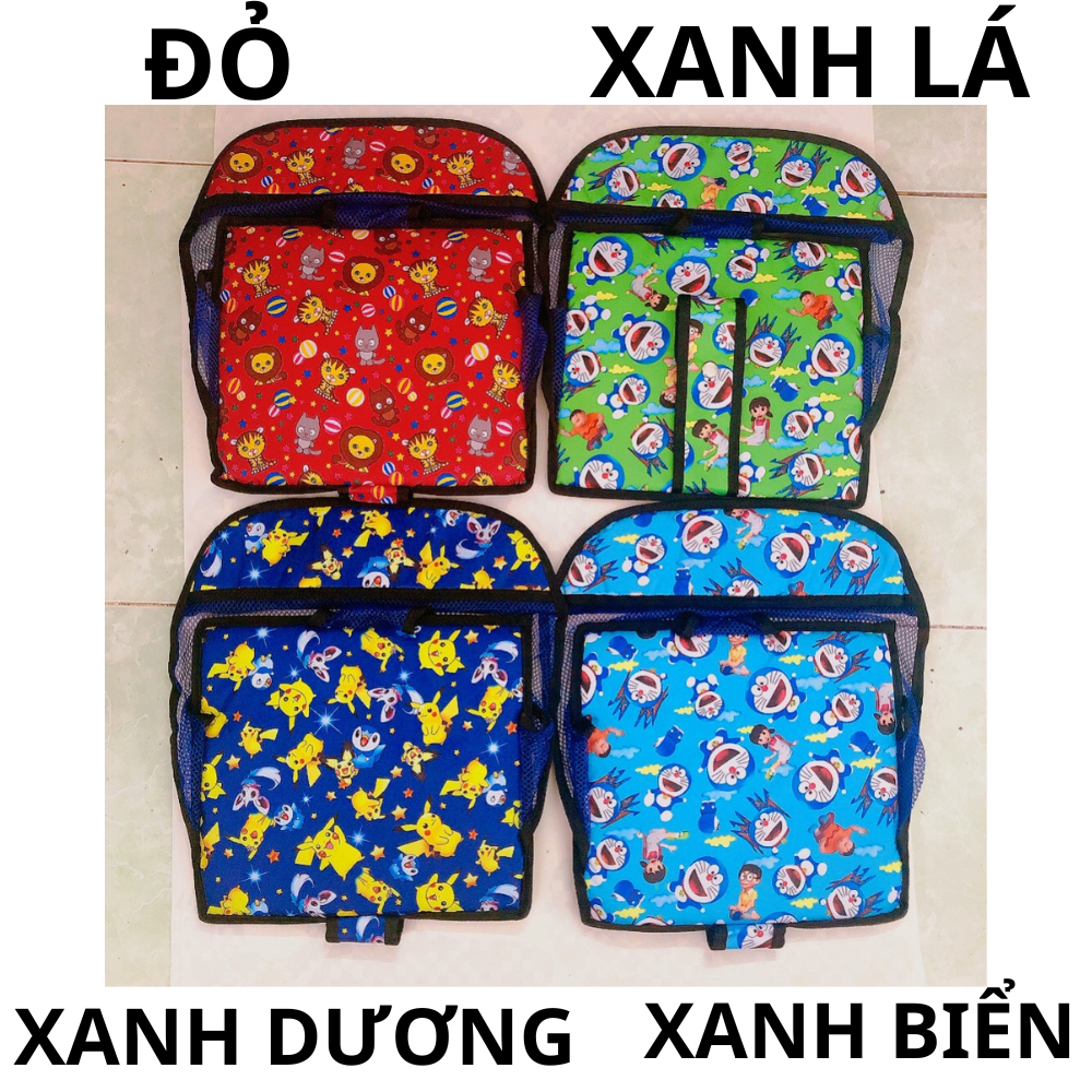 Phụ kiện ghế ngồi xe máy trẻ em , Bộ áo thay thế và vòng bảo hiểm có ốc ghế ga xếp , ghế số xếp