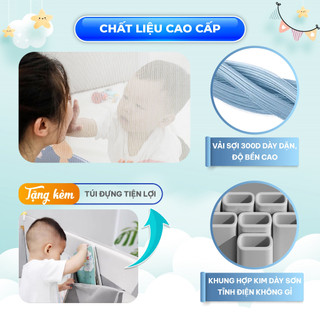 [NÂNG CẤP 2026] Thanh Chắn Giường Pakey SB2 Màu Sắc Sang Trọng, Thanh Chắn Giường Cho Bé Có Khóa Kép Cố Định Chắc Chắn