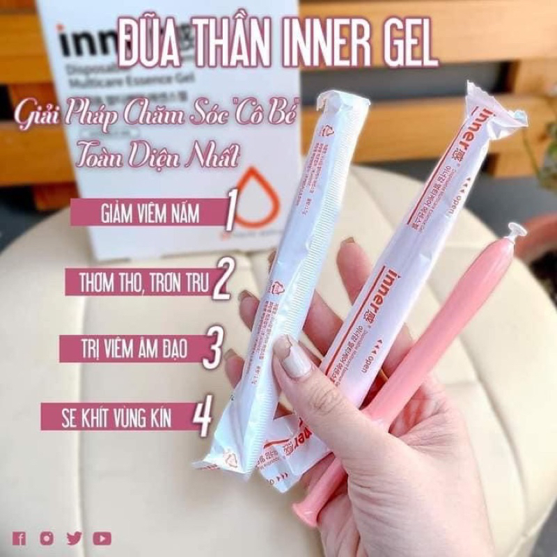hộp inner gel đũa thần 30 60 ống có bán lẻ ( date 2027)