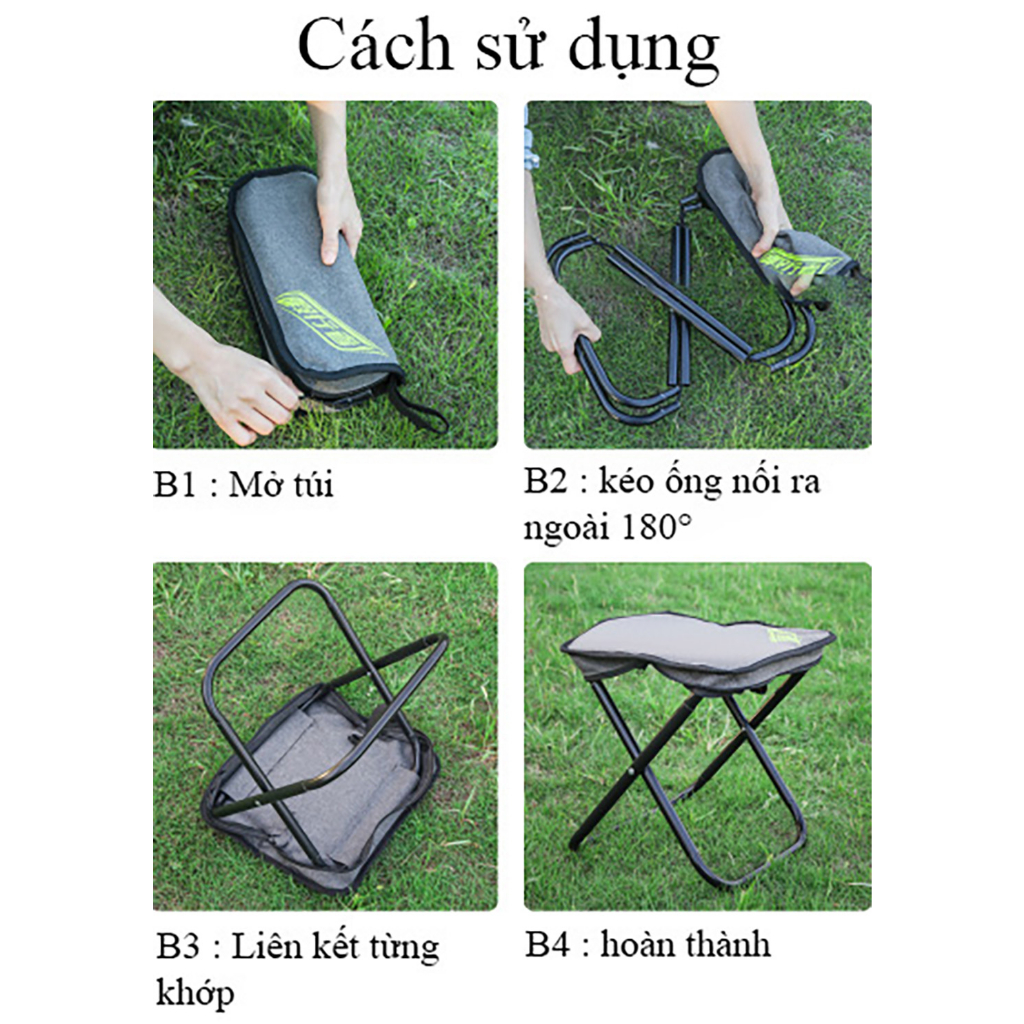 Ghế Câu Mini, Ghế Dã Ngoại Gập Gọn
