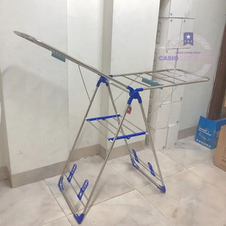 Giá Phơi Quần Áo Chữ A Kiểu Dáng Hàn Quốc Cao Cấp  Kèm Kệ Phơi Giày , Giàn Phơi Quần Áo Ngoài Trời