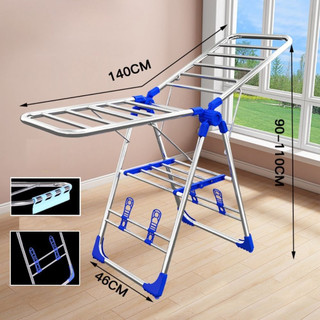 Giá Phơi Quần Áo Chữ A Kiểu Dáng Hàn Quốc Cao Cấp  Kèm Kệ Phơi Giày , Giàn Phơi Quần Áo Ngoài Trời