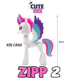 Búp bê ngựa My Little Pony cao 8cm bản A NEW GENERATION - Biệt đội Pony lấp lánh Sunny, Izzy, Hitch, Pipp, Zipp