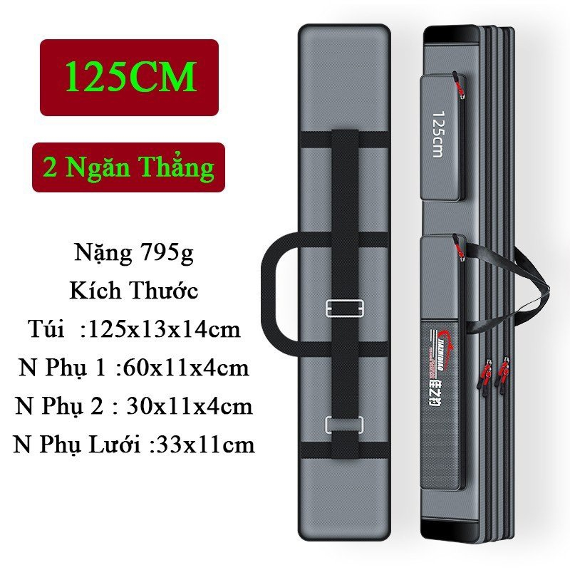 Túi đựng cần câu cá chuyên dụng câu đơn câu đài 2 ngăn, 3 ngăn cao cấp | Đồ câu ori