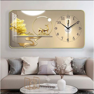 Đồng Hồ Treo Tường Decor Tráng Gương 'HƯU TÀI LỘC,CÁ CHÉP,CÔNG GIÁO'' in Uv 5D Cao Cấp