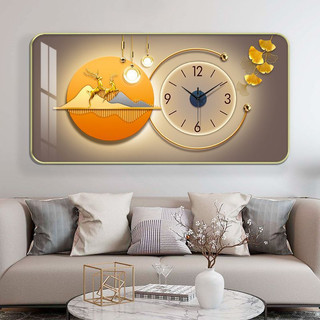Đồng Hồ Treo Tường Decor Tráng Gương 'HƯU TÀI LỘC,CÁ CHÉP,CÔNG GIÁO'' in Uv 5D Cao Cấp