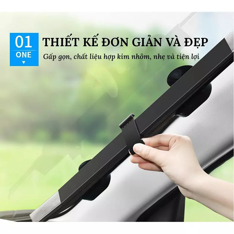 Rèm Che Nắng Kính Lái Ô Tô Tráng Nhôm Cách Nhiệt – Xếp Gọn Tiện Lợi