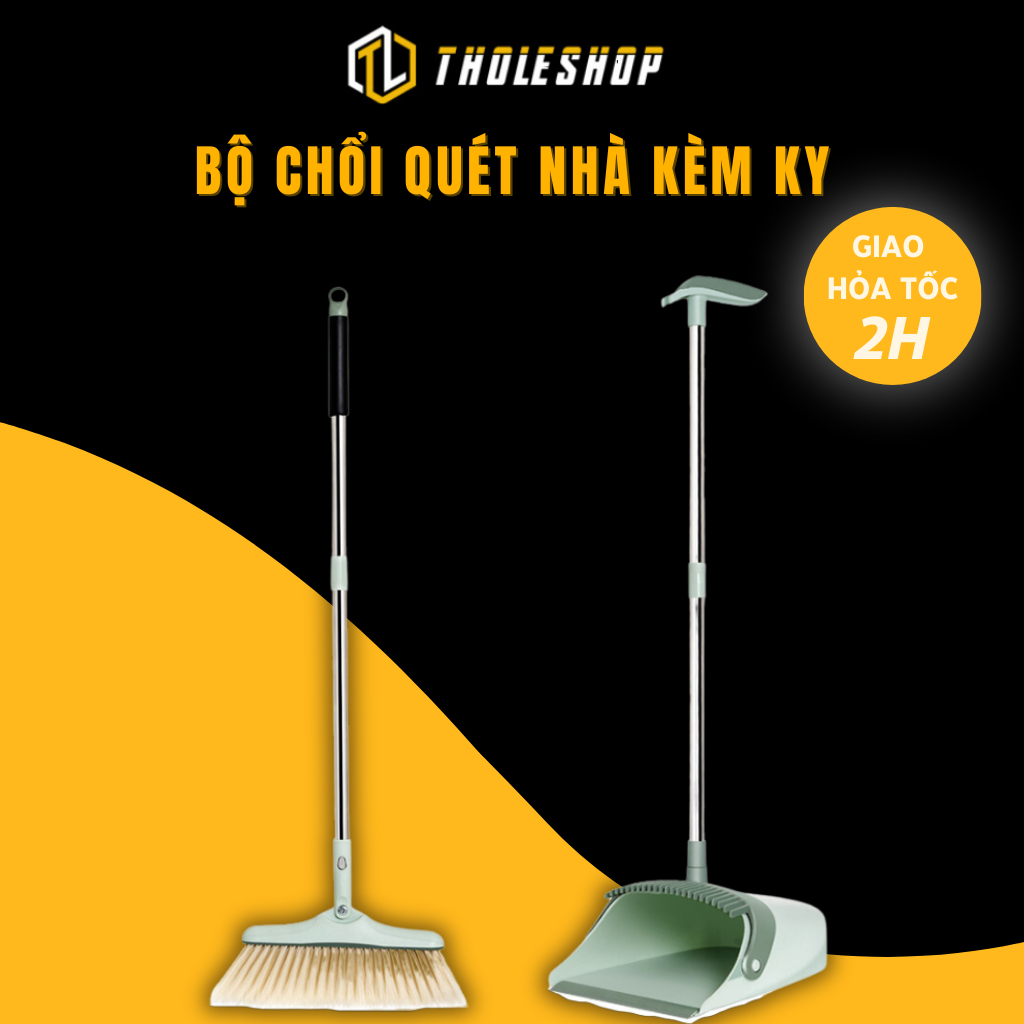 Chổi Quét Nhà - Bộ Chổi Quét Rác Kèm Hốt Rác Cán Dài Gấp Gọn Tiện Dụng ...
