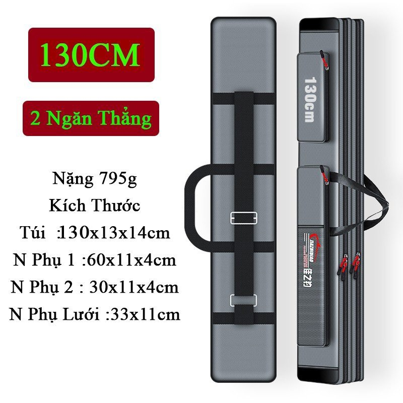 Túi đựng cần câu cá chuyên dụng câu đơn câu đài 2 ngăn, 3 ngăn cao cấp | Đồ câu ori