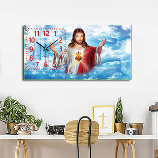 Đồng Hồ Treo Tường Decor Tráng Gương ''CÔNG GIÁO,THIÊN CHÚA GIÁO,HƯU TÀI LỘC'' in Uv 5D Cao Cấp