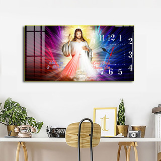Đồng Hồ Treo Tường Decor Tráng Gương ''CÔNG GIÁO,THIÊN CHÚA GIÁO,HƯU TÀI LỘC'' in Uv 5D Cao Cấp