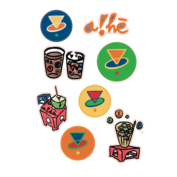 Bộ Hình Dán Sticker Refined Hình Cà Phê Mùa Hè Ngộ Nghĩnh | Shopee Việt Nam