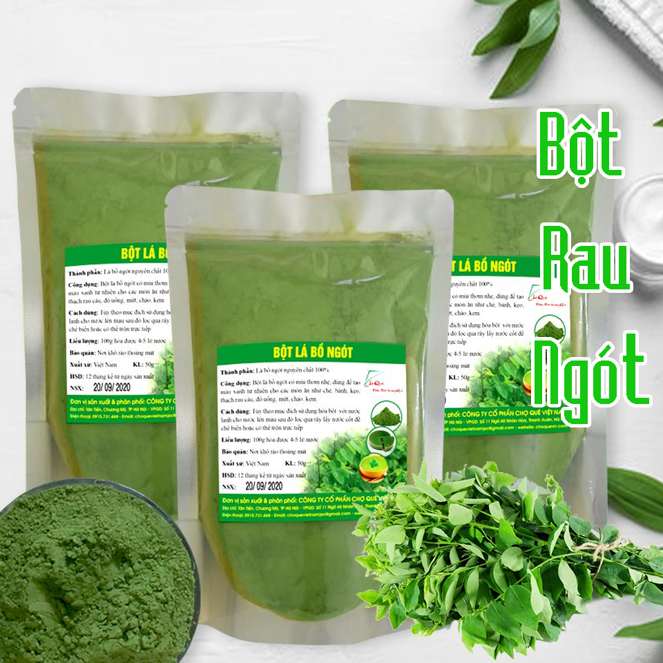 Bột rau ngót 500g nguyên chất Chợ Quê | Shopee Việt Nam