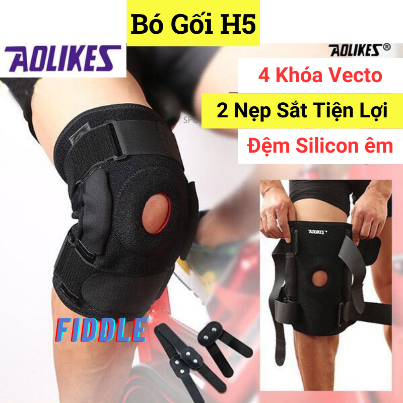 Bó Gối Thể Thao AOLIKES Cải Tiến,Bó Gối Bảo Vệ Khớp Gối Đứt Dây Chằng Chéo Chính Hãng Aolikes 7907