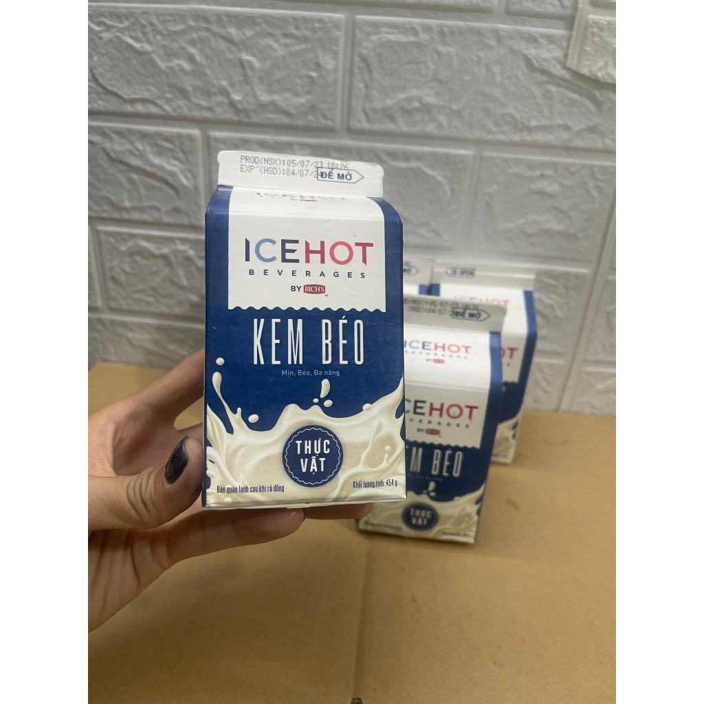 Ship HỎa TỐc Kem BÉo ThỰc VẬt Icehot HỘp 500g Shopee Việt Nam