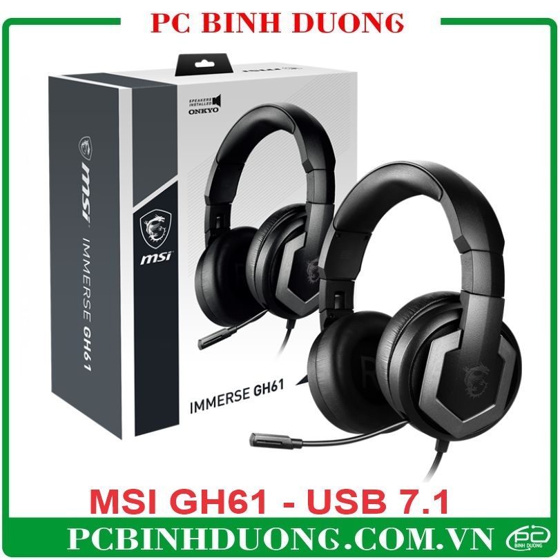 Tai Nghe MSI Immerse GH61 USB 7.1 chính hãng bảo hành 12 tháng | Shopee ...